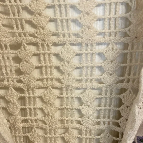 Handmade Boho Crochet Cardigan with Floral Embroidery - Picture 8 of 14